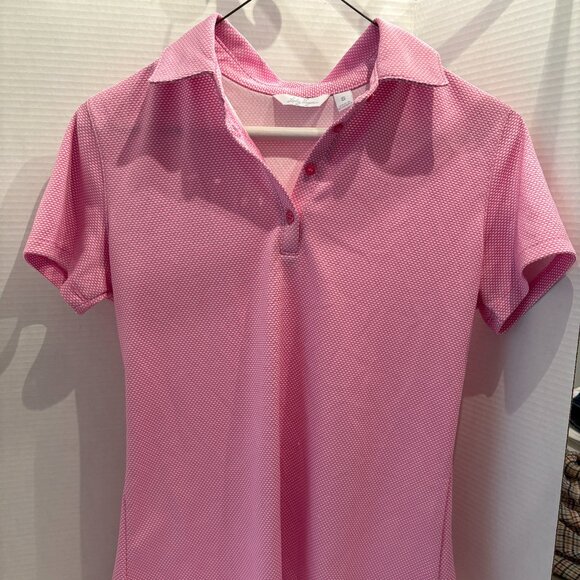Lady Hagen, Size S, Women's Golf Polo, Pink, Button Up, Short Sleeve - Picture 1 of 4